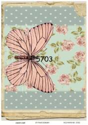 Kelebek Desenli Pirinç Dekopaj Model : 5703 - Line Art