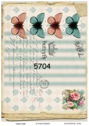 Kelebek Desenli Pirinç Dekopaj Model : 5704 - Line Art