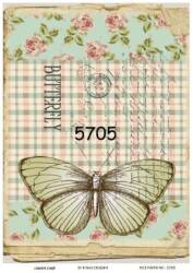 Kelebek Desenli Pirinç Dekopaj Model : 5705 - Line Art