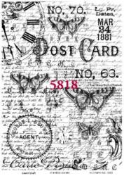 Kelebek Desenli Pirinç Dekopaj Model : 5818 - Line Art