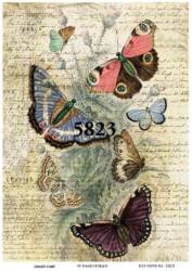 Kelebek Desenli Pirinç Dekopaj Model : 5823 - Line Art