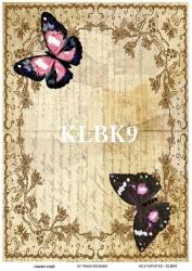 Kelebek Desenli Pirinç Dekopaj Model : KLBK 9 - Line Art
