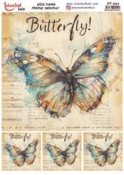 Kelebek Desenli Pirinç Dekopaj Model : PT 0001 - Tual Hobi Craft İst