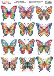 Kelebek Desenli Pirinç Dekopaj Model : PT 1798 - Tual Hobi Craft İst