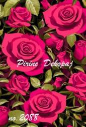 Kırmızı Gül Desenli Pirinç Dekopaj Model : 2088 - Line Art