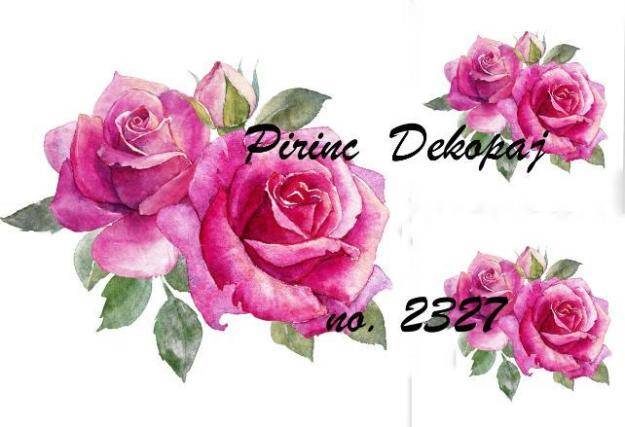 Kırmızı Gül Desenli Pirinç Dekopaj Model : 2327 - 1