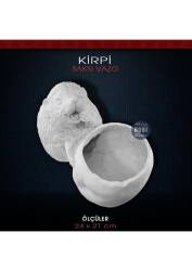 Kirpi Saksı Vazo (24x21cm) Ham Polyester - Tual Hobi Sanat (1)