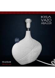 Kısa Vazo Abajur Altı (40x26 cm) Ham Polyester - Tual Hobi Sanat (1)