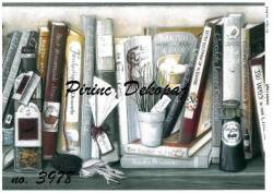 Kitap Desenli Pirinç Dekopaj Model : 3978 - Line Art