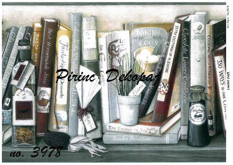 Kitap Desenli Pirinç Dekopaj Model : 3978 - 1