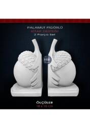 Kitap Desteği Seti Meşe Palamudu Figürlü (2 Parça) - Tual Hobi Sanat