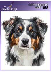 Köpek Desenli Kumaş Transfer Kağıdı LNT-K188 (20x20 cm) - Line Art