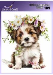 Köpek Desenli Kumaş Transfer Kağıdı LNT-K189 (20x20 cm) - Line Art