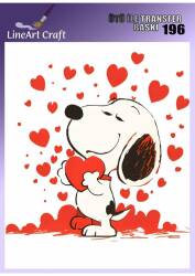 Köpek Desenli Kumaş Transfer Kağıdı LNT-K196 (20x20 cm) - Line Art