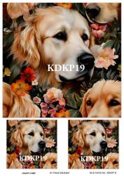 Köpek Desenli Pirinç Dekopaj Model : KDKP19 - Line Art