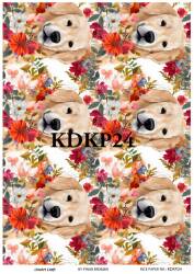 Köpek Desenli Pirinç Dekopaj Model : KDKP24 - Line Art