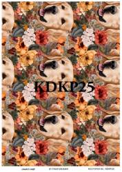 Köpek Desenli Pirinç Dekopaj Model : KDKP25 - Line Art