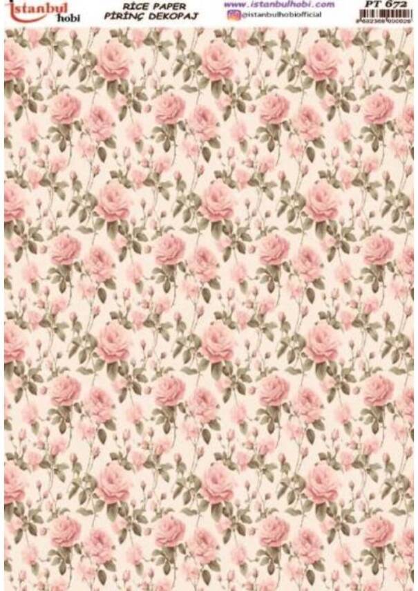 Küçük Çiçek Desenli Pirinç Dekopaj Model : PT 0672 - 1