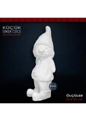 Küçük Erkek Cüce Heykeli (25x9 cm) Ham Polyester - Tual Hobi Sanat (1)