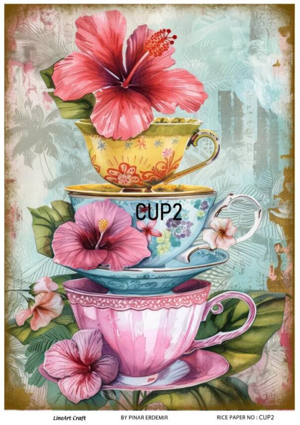 Kupa Desenli Pirinç Dekopaj Model : CUP02 - 1
