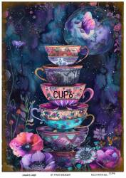 Kupa Desenli Pirinç Dekopaj Model : CUP06 - Line Art