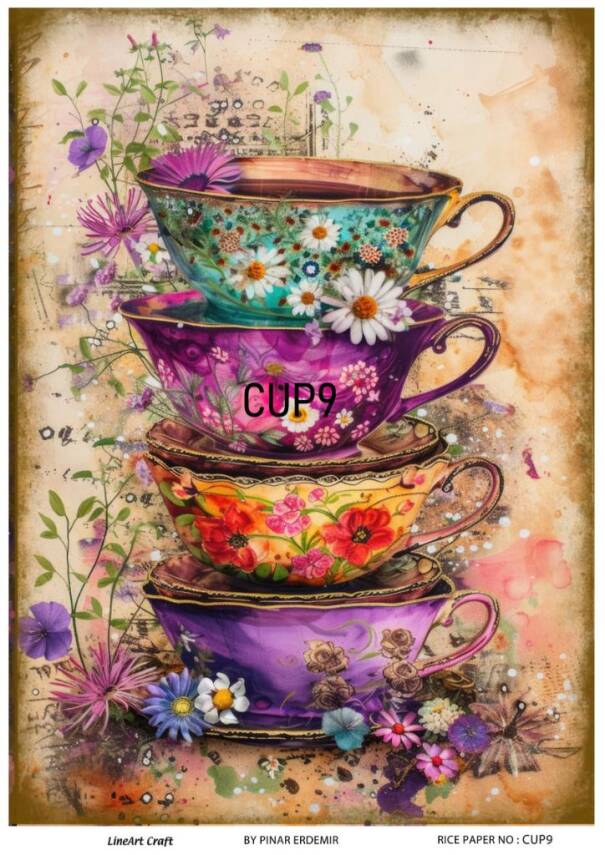Kupa Desenli Pirinç Dekopaj Model : CUP09 - 1