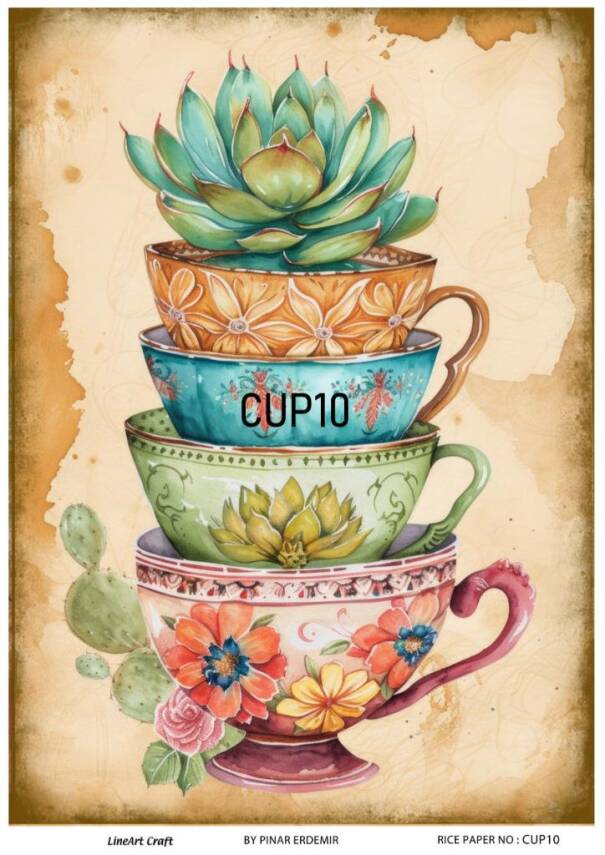 Kupa Desenli Pirinç Dekopaj Model : CUP10 - 1