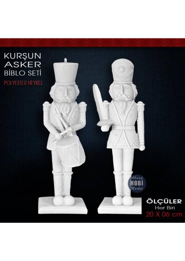 Kurşun Asker Biblo Seti Polyester (2 Parça) - 1