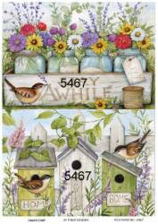 Kuş Desenli Pirinç Dekopaj Model : 5467 - Line Art