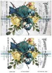 Kuş Desenli Pirinç Dekopaj Model : 5865 - Line Art