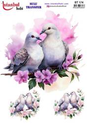 Kuş Desenli Sulu Transfer Kağıdı STI-174 - Tual Hobi Craft Ist