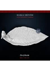 Kuşlu Yaprak Tabak Gondol Büyük (36x15cm) Ham Polyester - Tual Hobi Sanat (1)