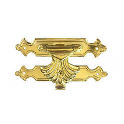 Kutu Sandık Klipsi No 4A Büyük (62x34 mm) Sarı Gold - Tual Hobi Sanat