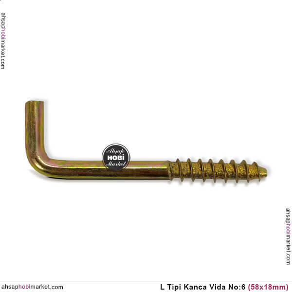 L Vida Kanca Vida No 6 (58x18 mm) 1 Adet Janjanlı Sarı - 1