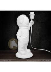 Lamba Tutan Astronot Çocuk Aplik Biblo (37x19 cm) Ham Polyester - Tual Hobi Sanat (1)