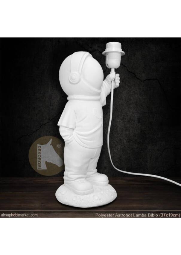 Lamba Tutan Astronot Çocuk Aplik Biblo (37x19 cm) Ham Polyester - 3