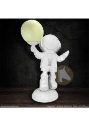 Lambalı Astronot Aplik Heykel (42x24 cm) - Tual Hobi Sanat
