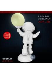 Lambalı Astronot Aplik Heykel (42x24 cm) - 3