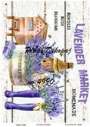 Lavanta Desenli Pirinç Dekopaj Model : 4990 - Line Art