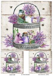 Lavanta Desenli Pirinç Dekopaj Model : LVNT02 - Line Art