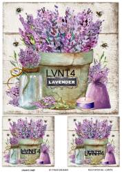 Lavanta Desenli Pirinç Dekopaj Model : LVNT04 - Line Art