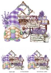 Lavanta Desenli Pirinç Dekopaj Model : LVNT05 - Line Art