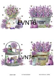 Lavanta Desenli Pirinç Dekopaj Model : LVNT06 - Line Art