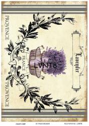 Lavanta Desenli Pirinç Dekopaj Model : LVNT08 - Line Art