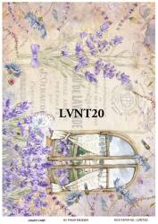 Lavanta Desenli Pirinç Dekopaj Model : LVNT20 - Line Art