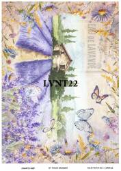 Lavanta Desenli Pirinç Dekopaj Model : LVNT22 - Line Art