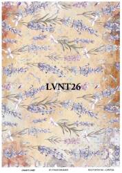 Lavanta Desenli Pirinç Dekopaj Model : LVNT26 - Line Art