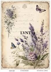 Lavanta Desenli Pirinç Dekopaj Model : LVNT33 - Line Art