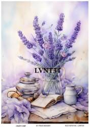 Lavanta Desenli Pirinç Dekopaj Model : LVNT34 - Line Art