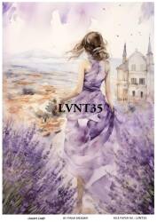 Lavanta Desenli Pirinç Dekopaj Model : LVNT35 - Line Art